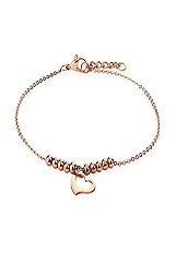 terrific little rose goldtone baby anklet    